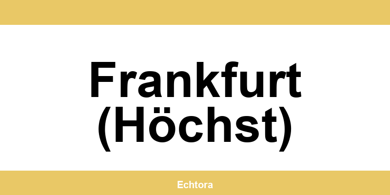 Kontakt zu Western Union Filialen in Frankfurt (Höchst)