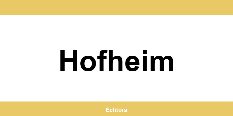 Kontakt zu Western Union Filialen in Hofheim