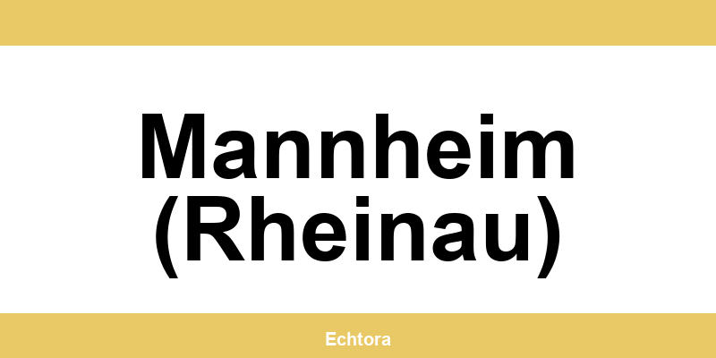Kontakt zu Western Union Filialen in Mannheim (Rheinau)